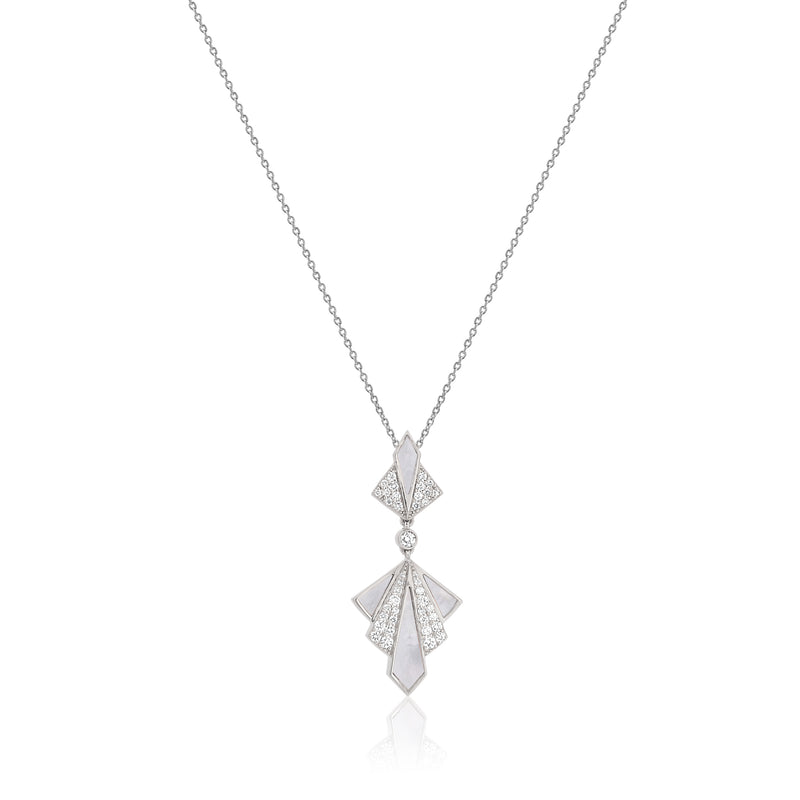 VISTA White Gold Diamond Pendant