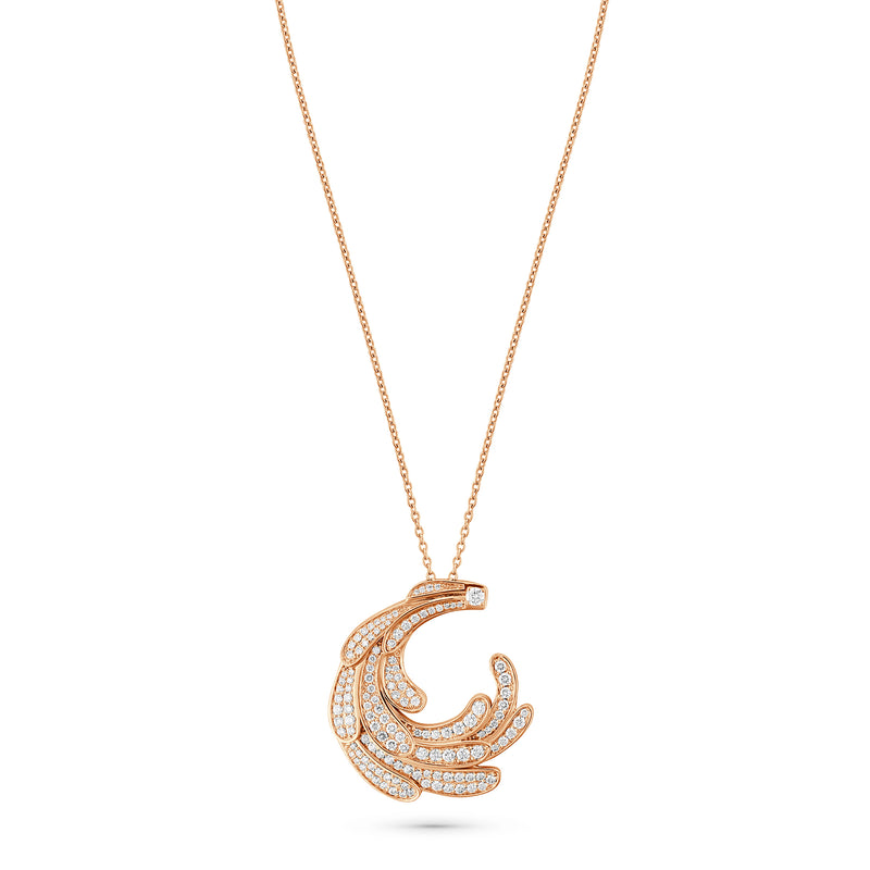 ETOILE Rose Gold Luna Swirl Pendant