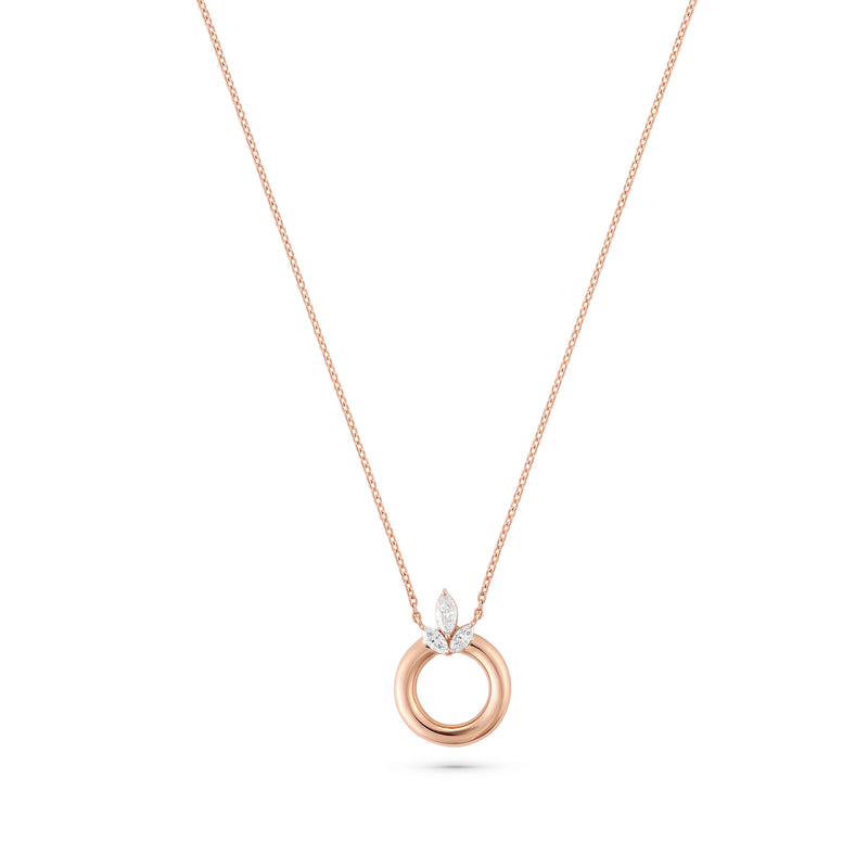 Radiance Necklace in Rose Gold & Diamonds
