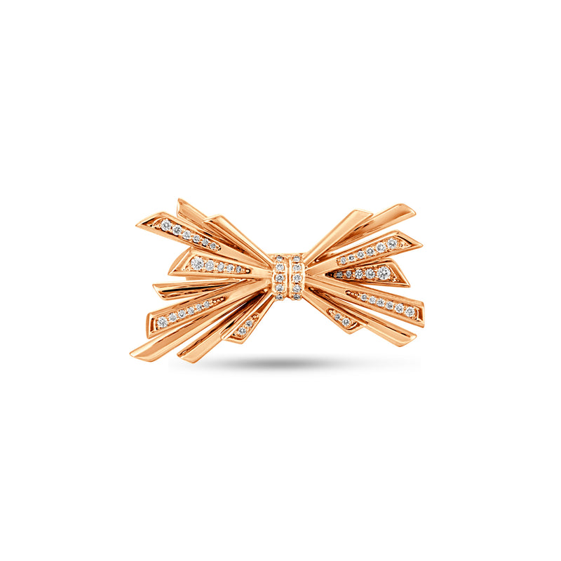 Rose Gold Diamond Cascade Ring