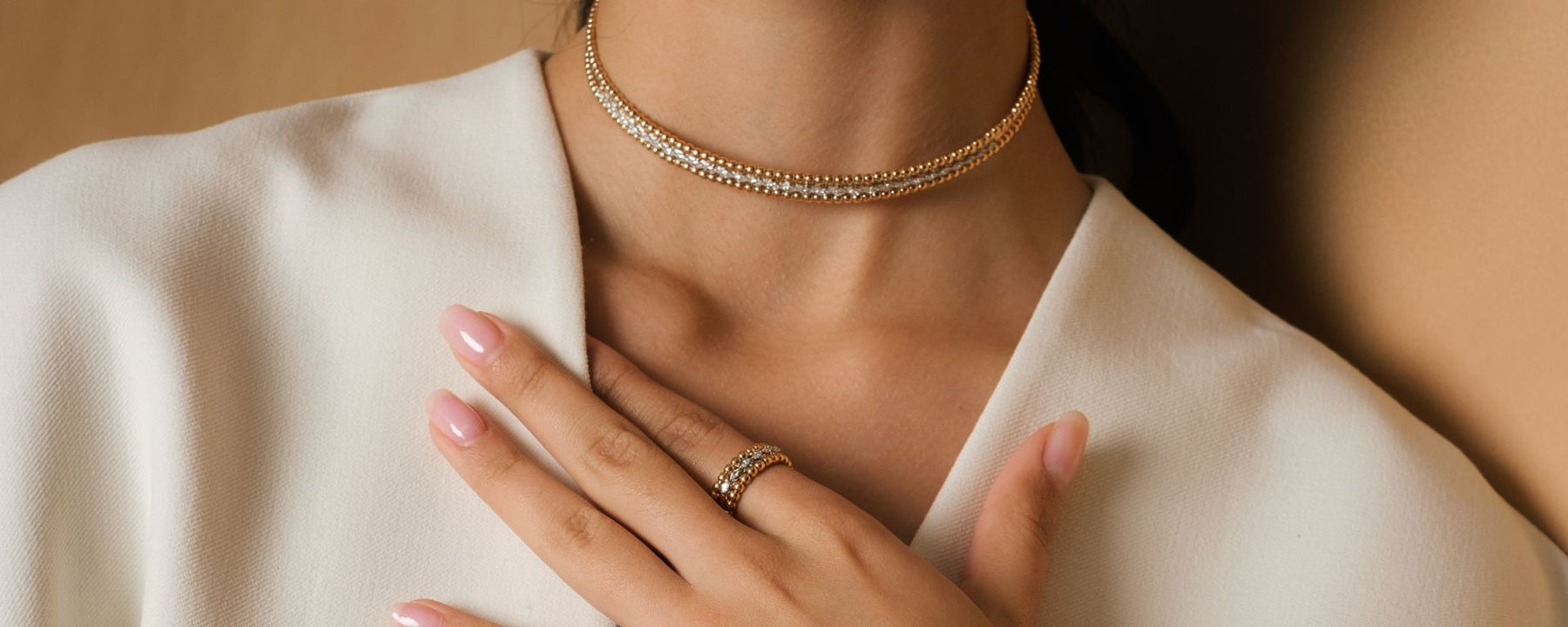 Lucien collection contains specially made pieces that illuminate and bring out the beauty of the wearer. Lucien, meaning "light and shining"