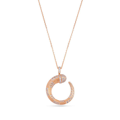 ARTISTRY Rose Gold Frosted Diamond pendant ARTISTRY Rose Gold Frosted Diamond pendant