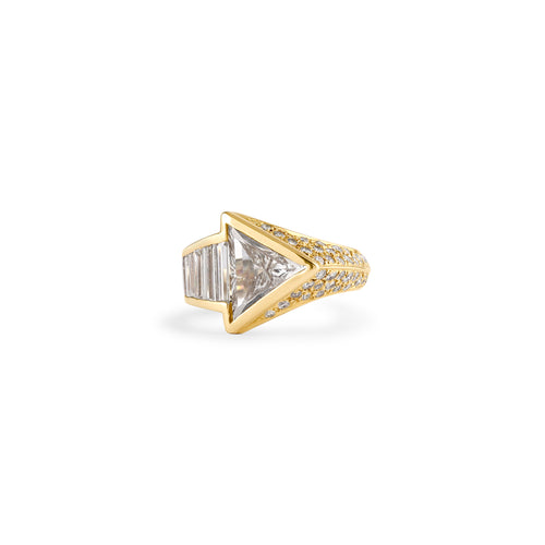SB Triangular Buff Diamond Ring SB Triangular Buff Diamond Ring
