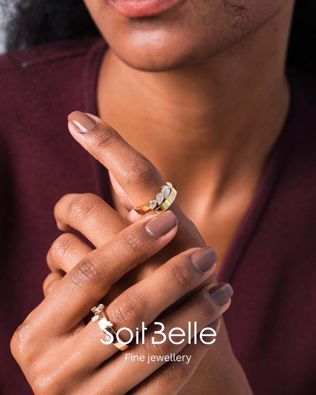 Elegant Marquise Diamond Ring from Soit Belle Jewellery