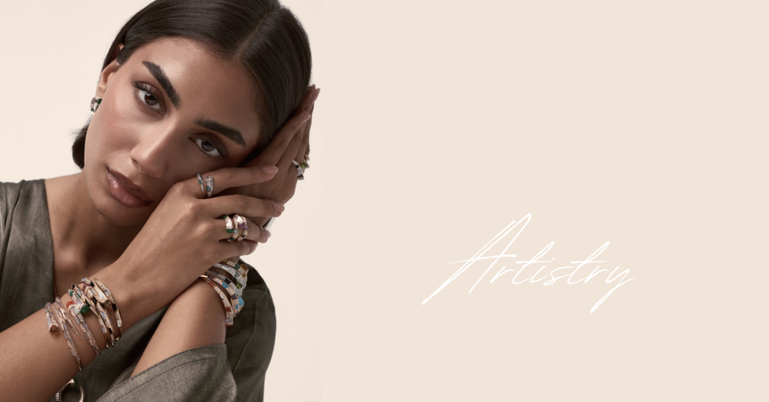 Artistry Collection: Sculptural Luxury in 18K Gold & Natural Gemstones