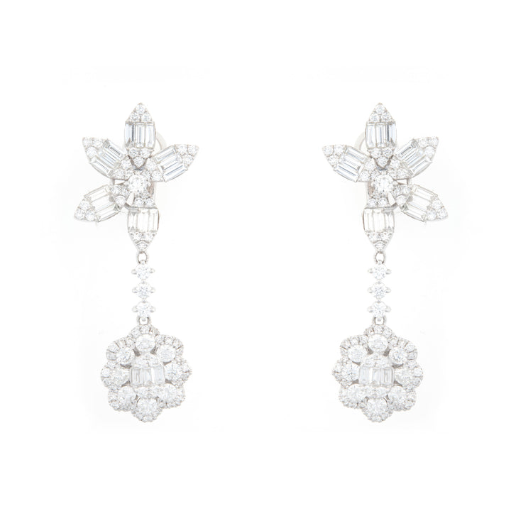 White Gold Diamond Earrings