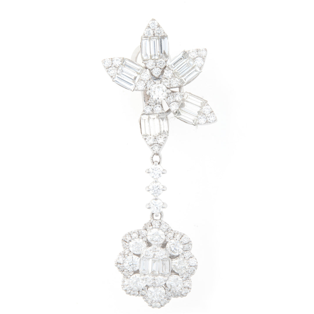 White Gold Diamond Earrings