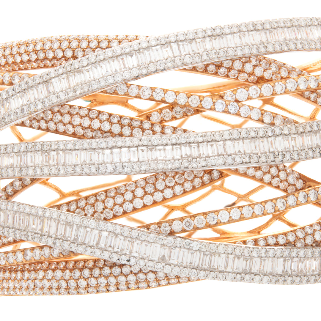 Rose Gold Diamond Bangle