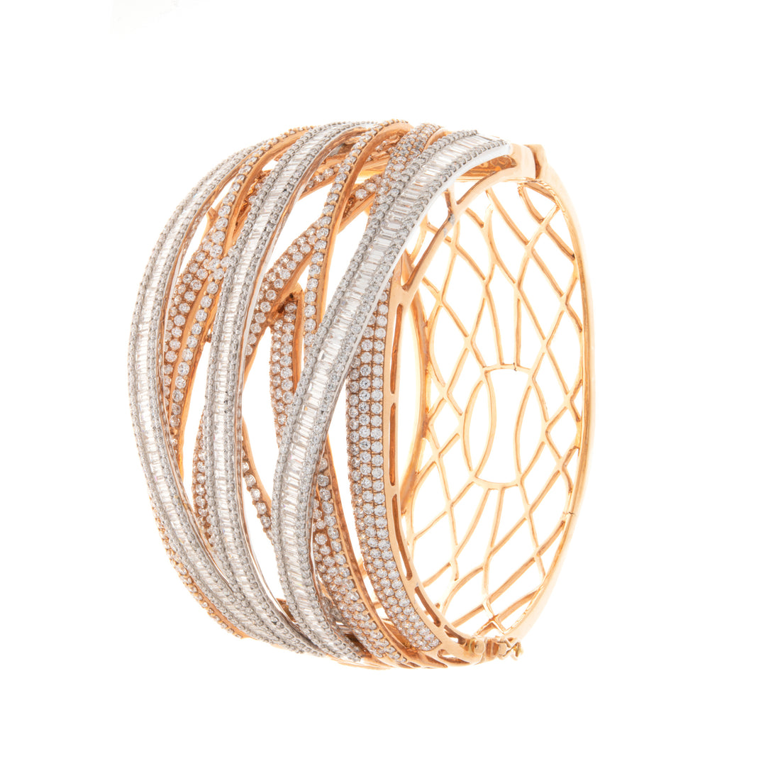 Rose Gold Diamond Bangle