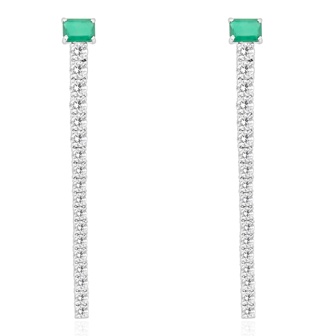 White Gold Diamond Earring 