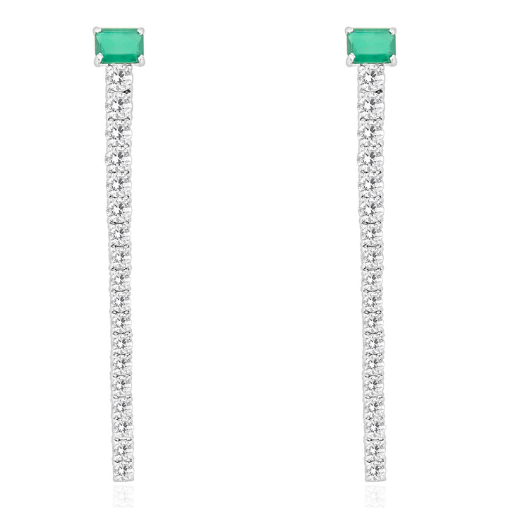 White Gold Diamond Earring 