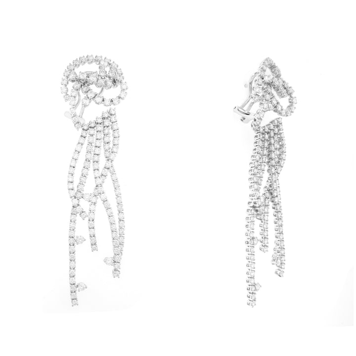 White Gold Diamond Earring
