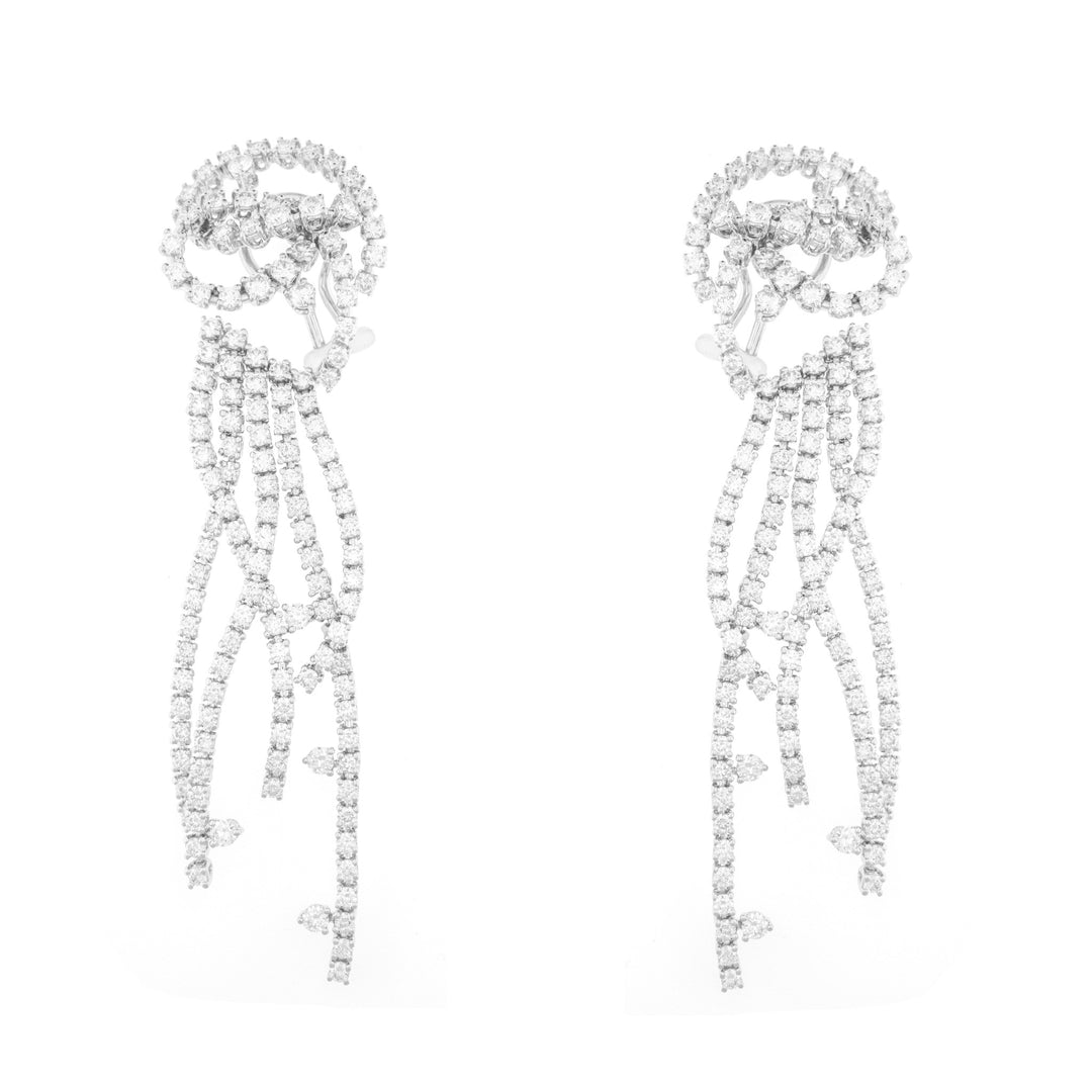 White Gold Diamond Earring