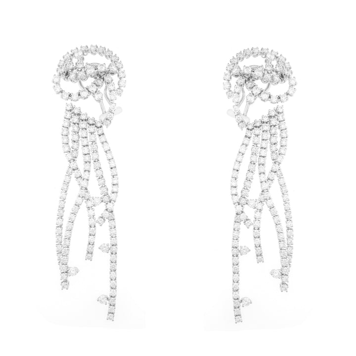 White Gold Diamond Earring