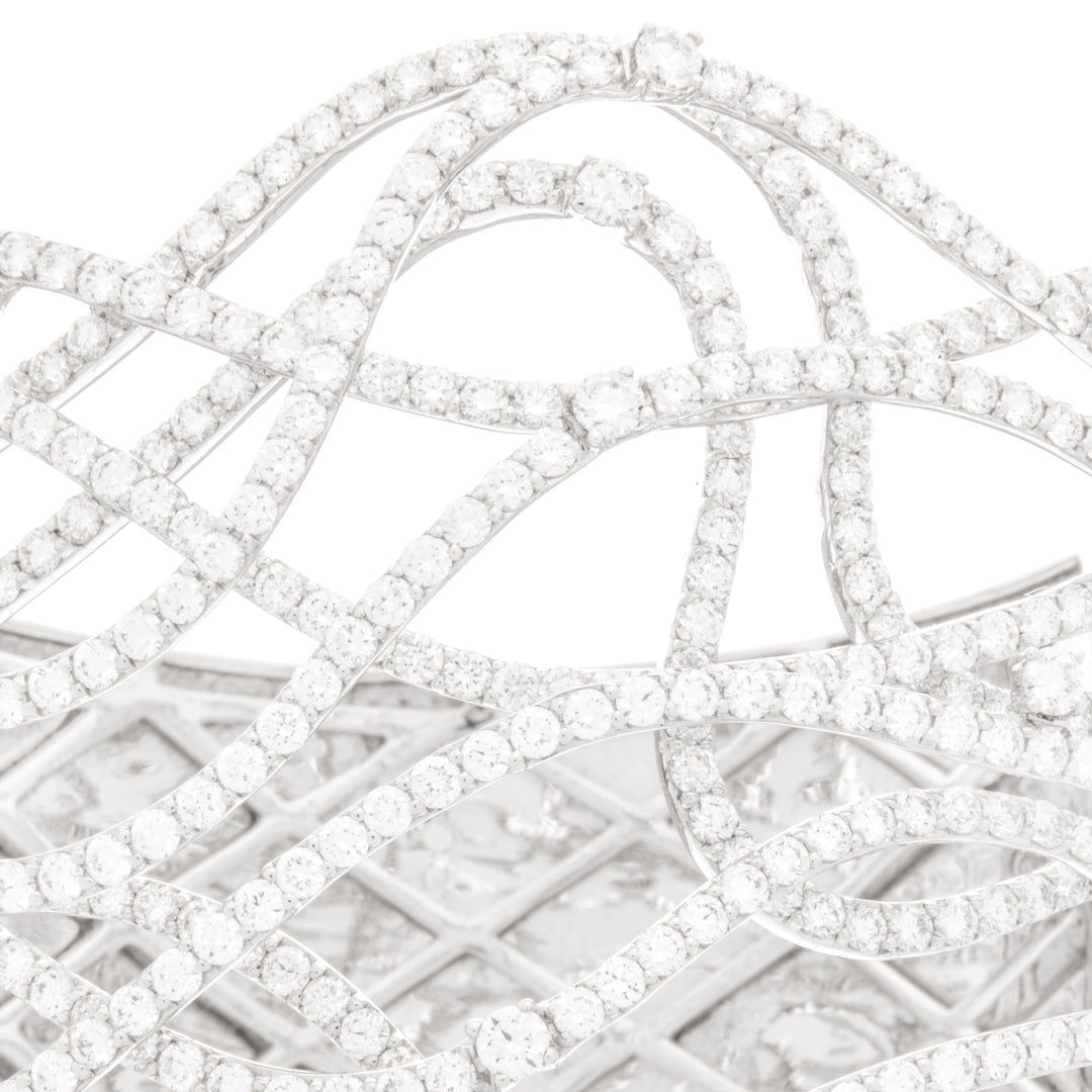 White Gold Diamond Bangle