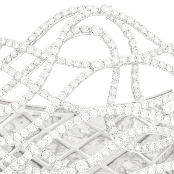 White Gold Diamond Bangle