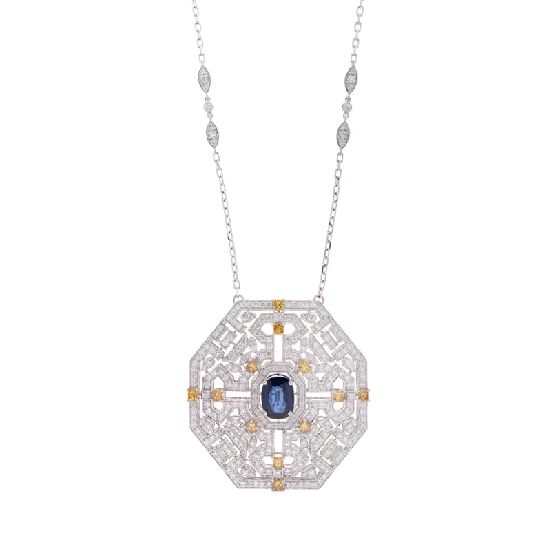 White Gold Diamond Pendant