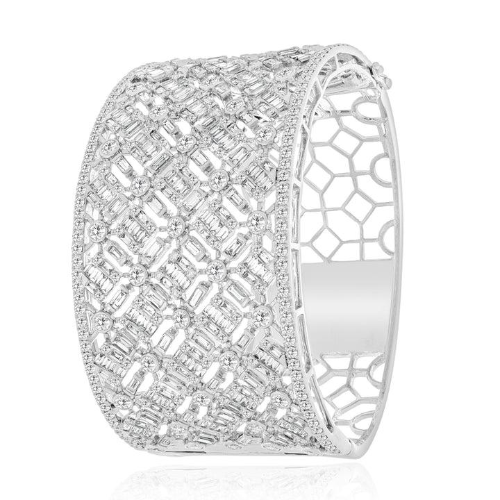 White Gold Diamond Bangle