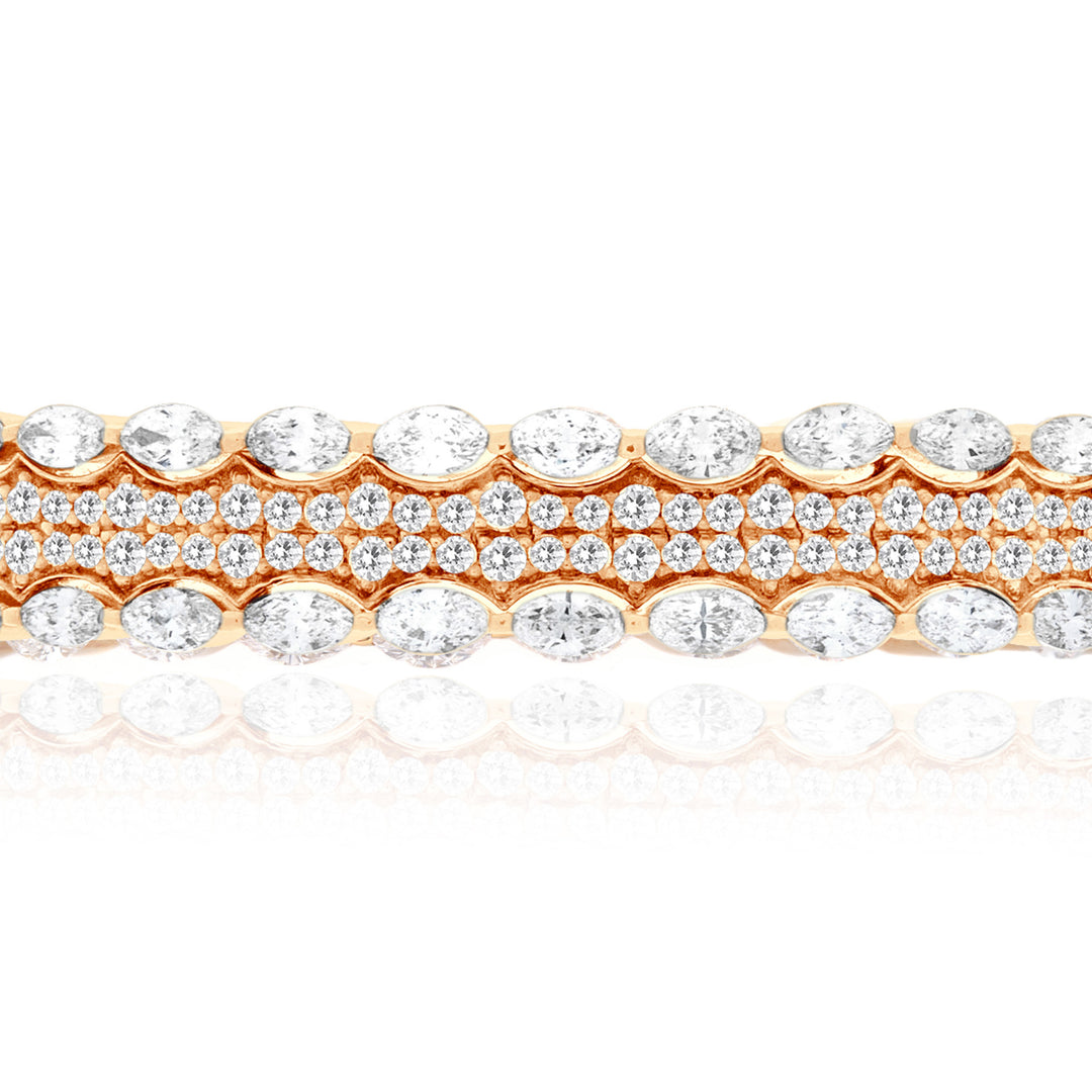 Yellow Gold Diamond Bangle 