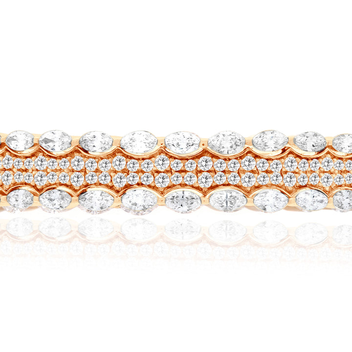 Yellow Gold Diamond Bangle 