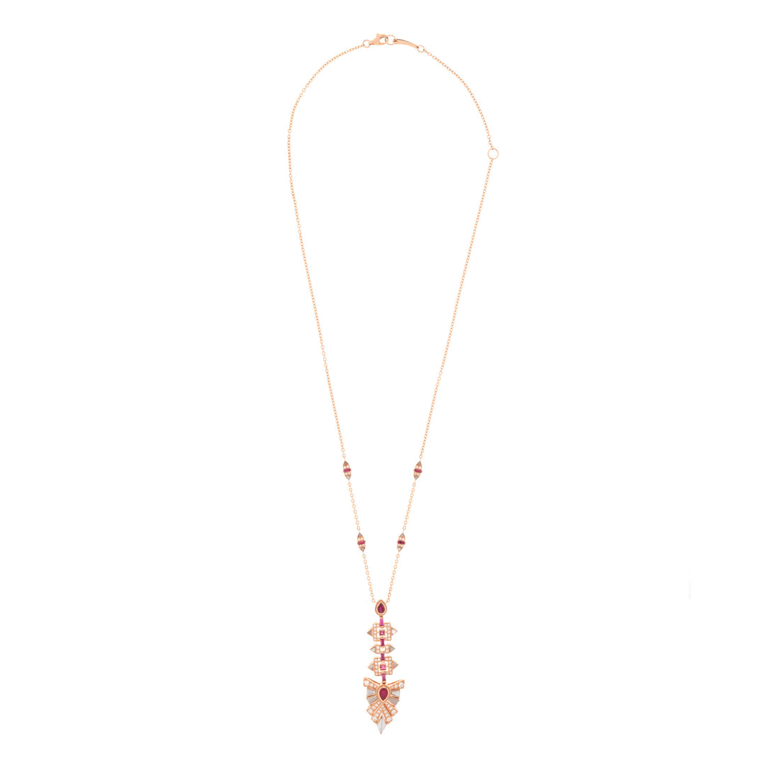 VISTA Rose Gold Diamond Pendant 