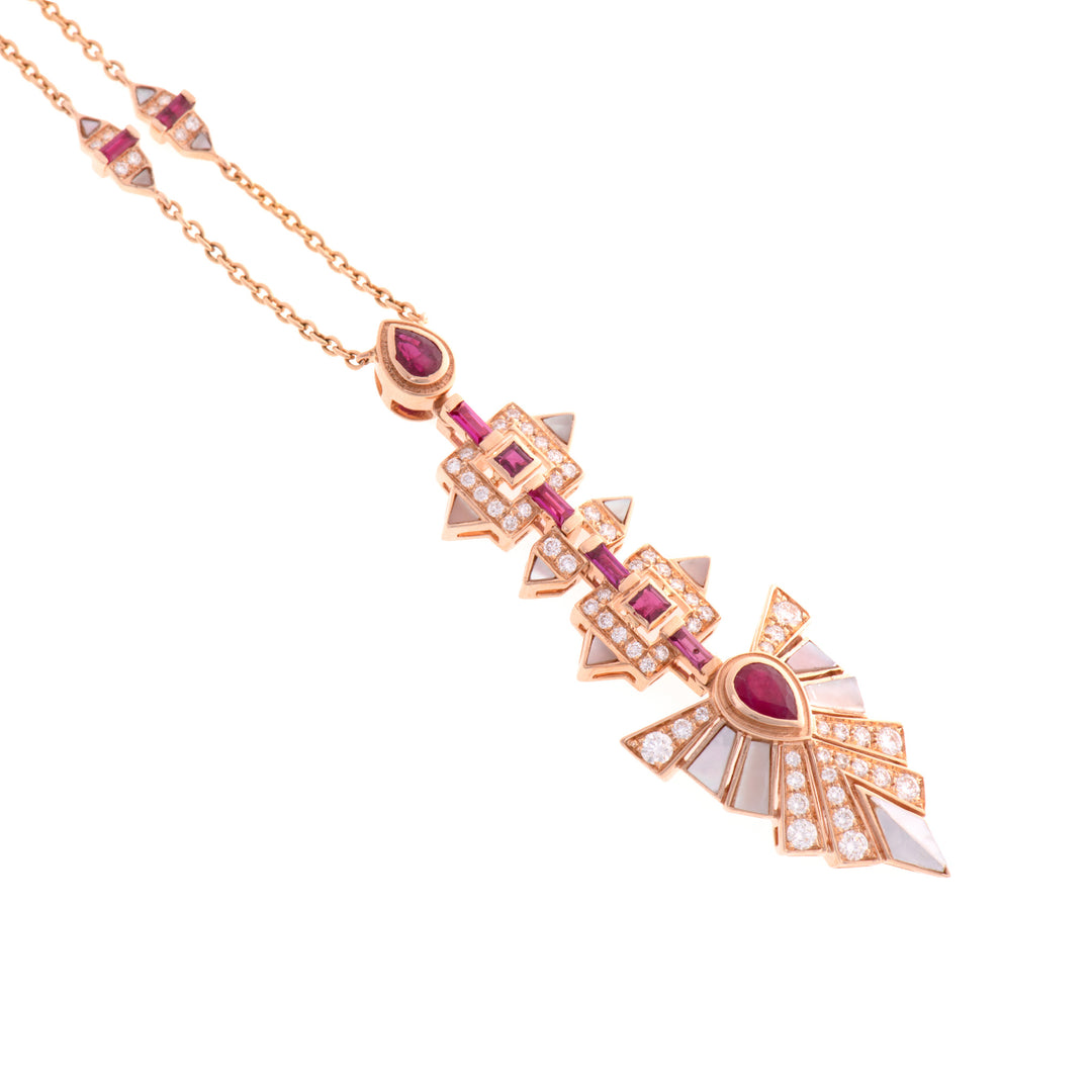 VISTA Rose Gold Diamond Pendant 