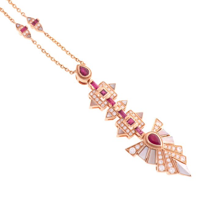 VISTA Rose Gold Diamond Pendant 