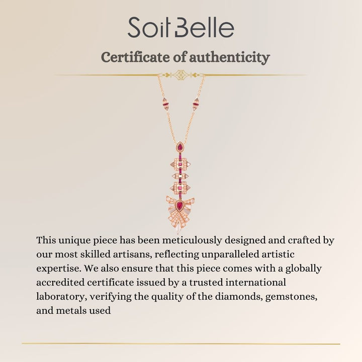 VISTA Rose Gold Diamond Pendant 