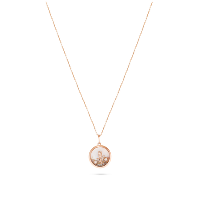 Rose Gold Diamond Rose Pendant  ICONS Rose Gold Diamond Rose Pendant
