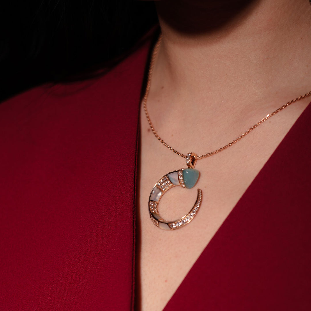 18K rose gold pendant 