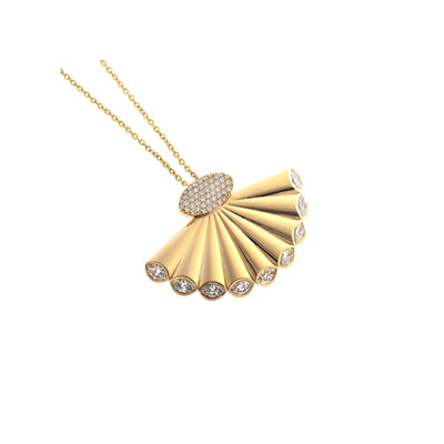 ETOILE Yellow Gold Diamond Pendant