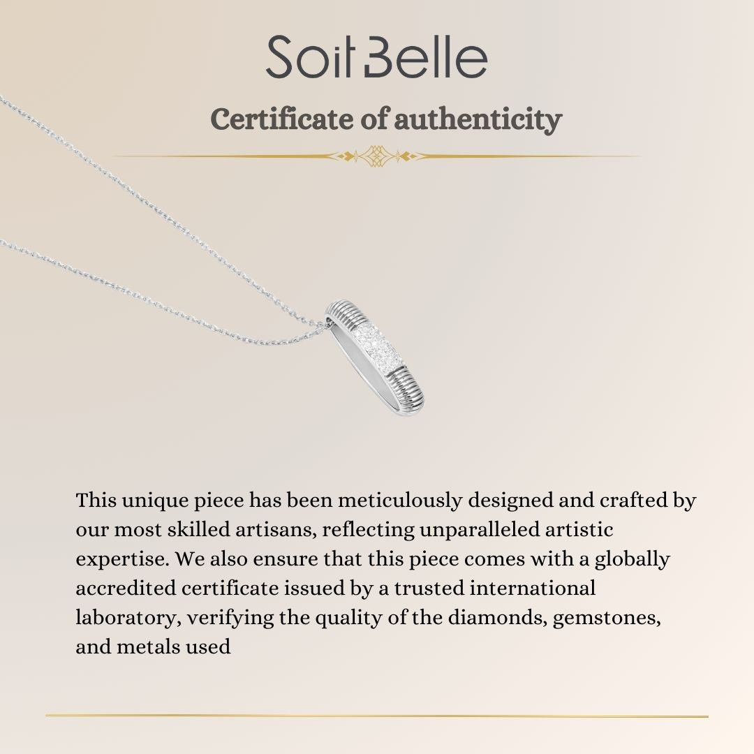 Lucien White Gold Diamond Pendant