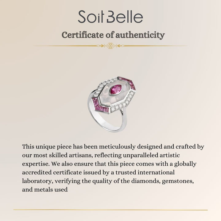 luxury pink sapphire diamond ring