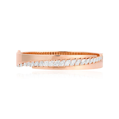 ETOILE Rose Gold Marquise Diamond Bangle