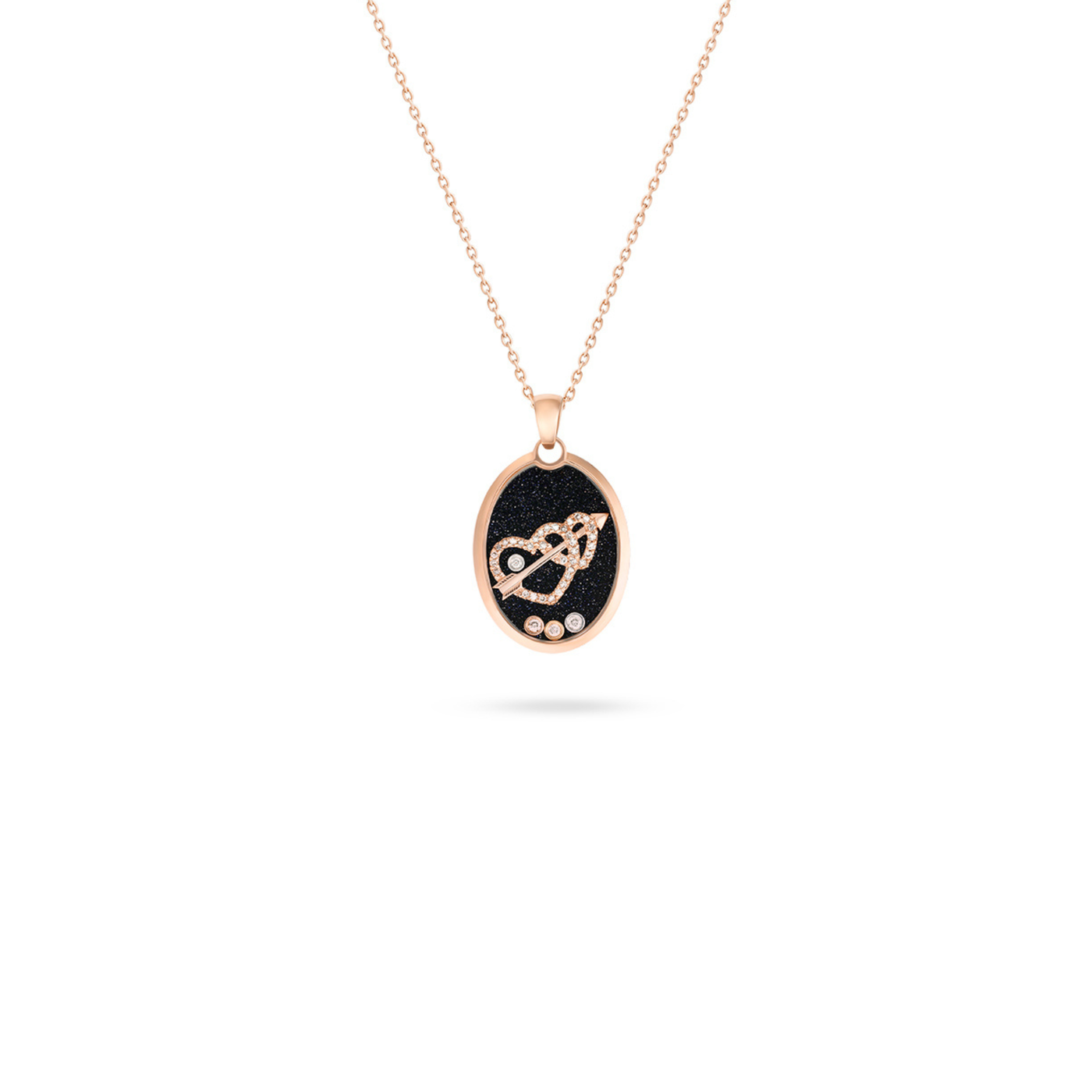 ICONS Rose Gold Diamond love Pendant