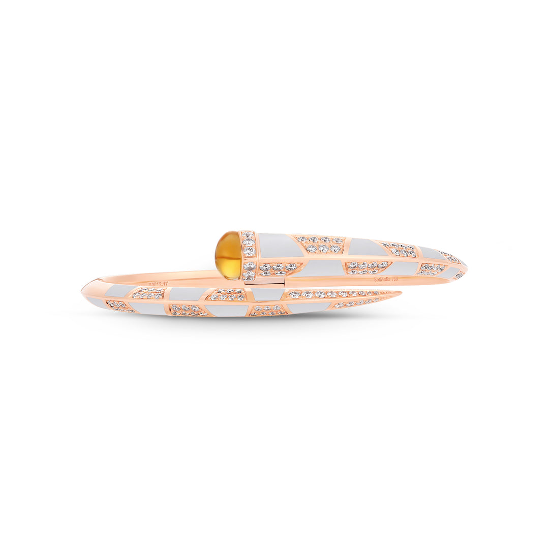 18k rose gold citrine fine jewelry bracelet