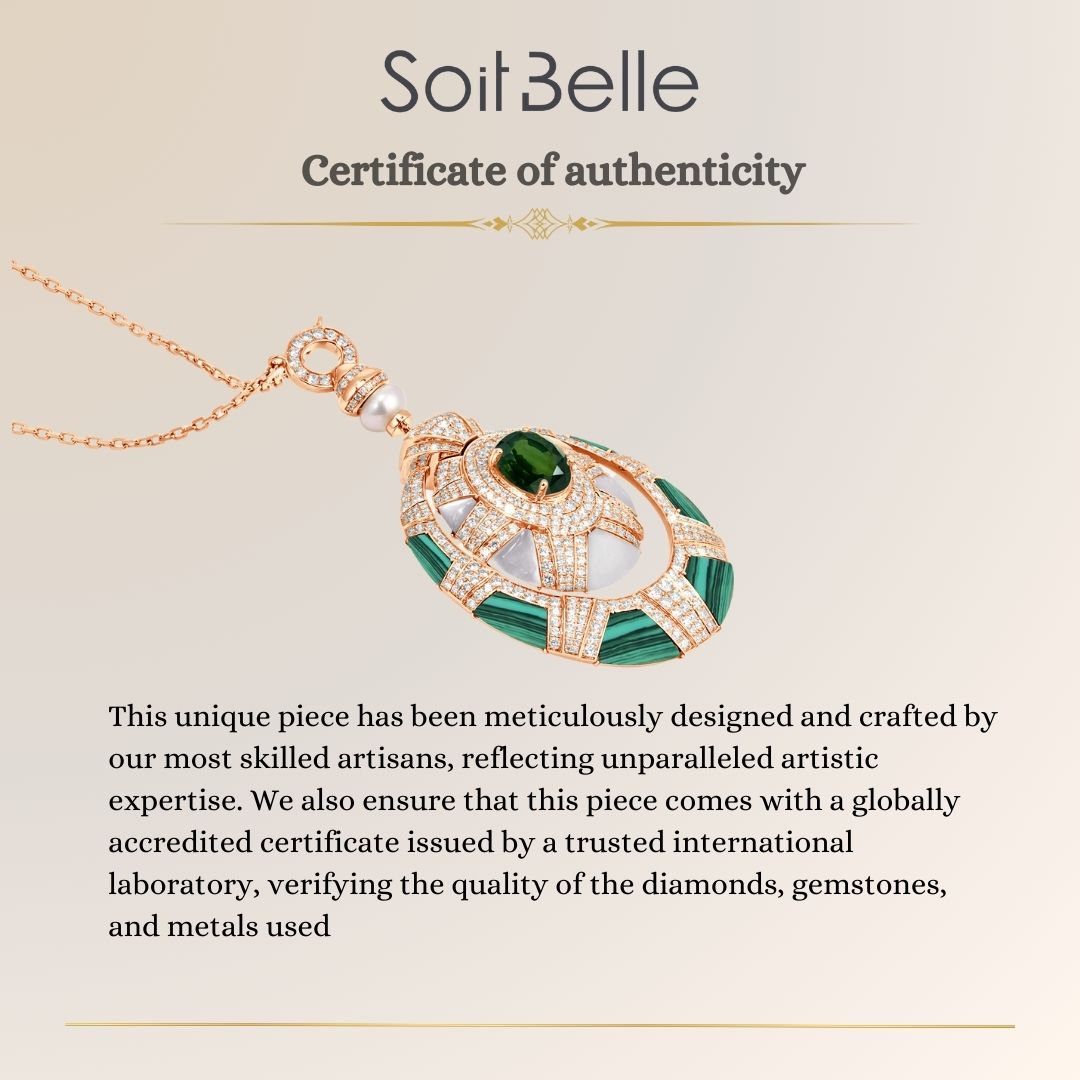rose Gold Diamond Necklace 