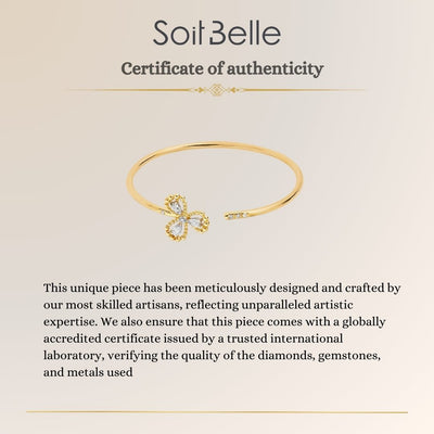 RONZA Yellow Gold Diamond Bangle