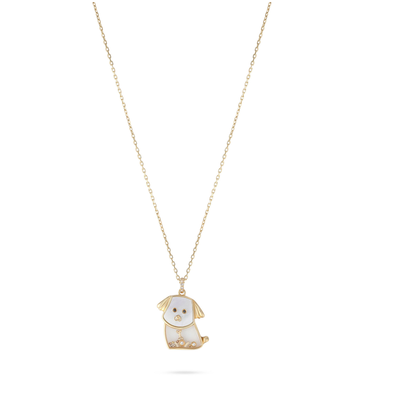 ICON Yellow Gold Diamond Chain Pendant