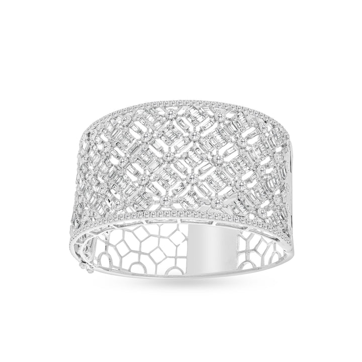 White Gold Diamond Bangle