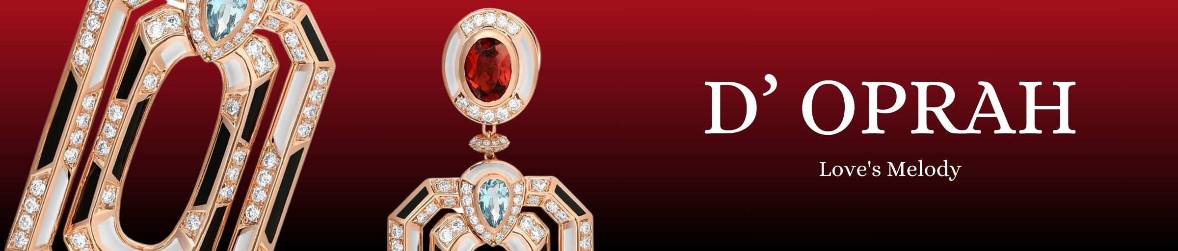 The handcrafted pieces in the D' Opera collection reflect luxury and elegance, with meticulous attention to detail and the use of the finest materials and rare gemstones. 