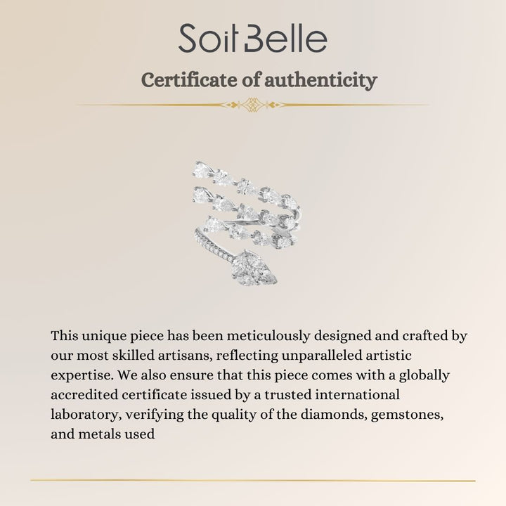 ETOILE White Gold Open Claw Diamond Ring
