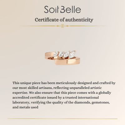 Gold Marquise Diamonds Ring