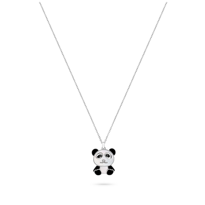 White Gold Diamond Panda Pendant ICONS White Gold Diamond Panda Pendant
