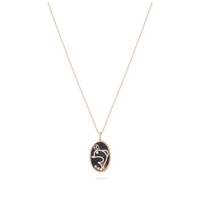 Rose Gold Diamond Dolphin Pendant ICONS Rose Gold Diamond Dolphin Pendant