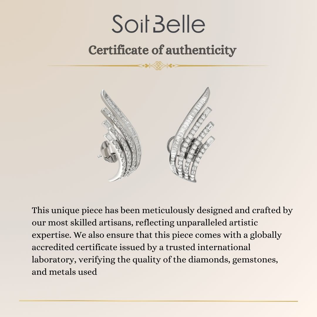  White Gold Diamond Earring  34