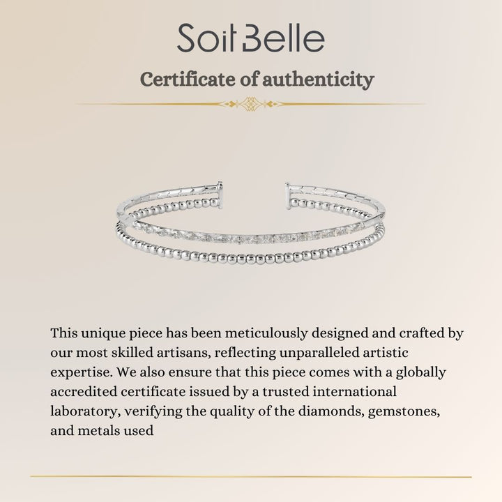 White Gold Diamond Bangle