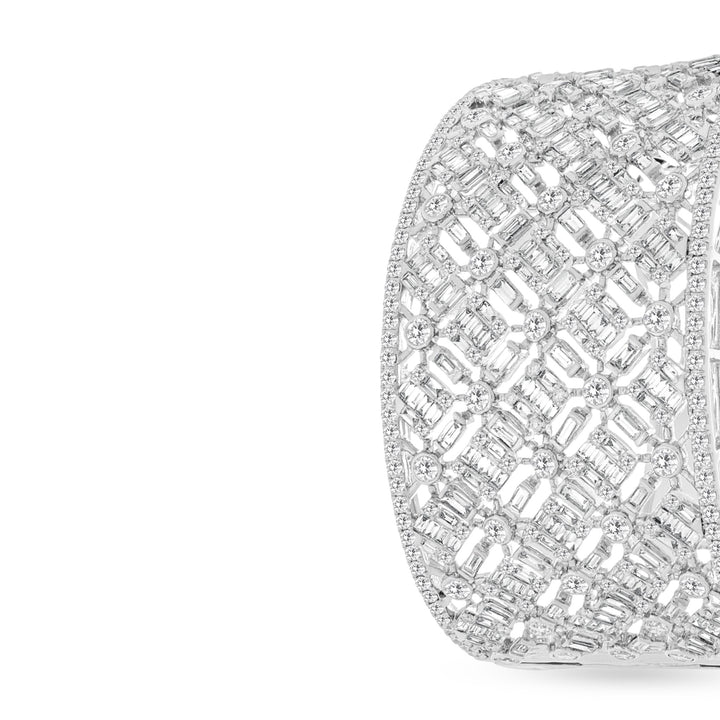 White Gold Diamond Bangle