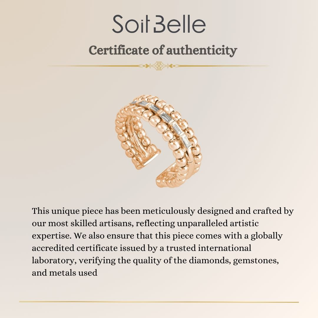 Lucien Rose Gold Diamond Ring