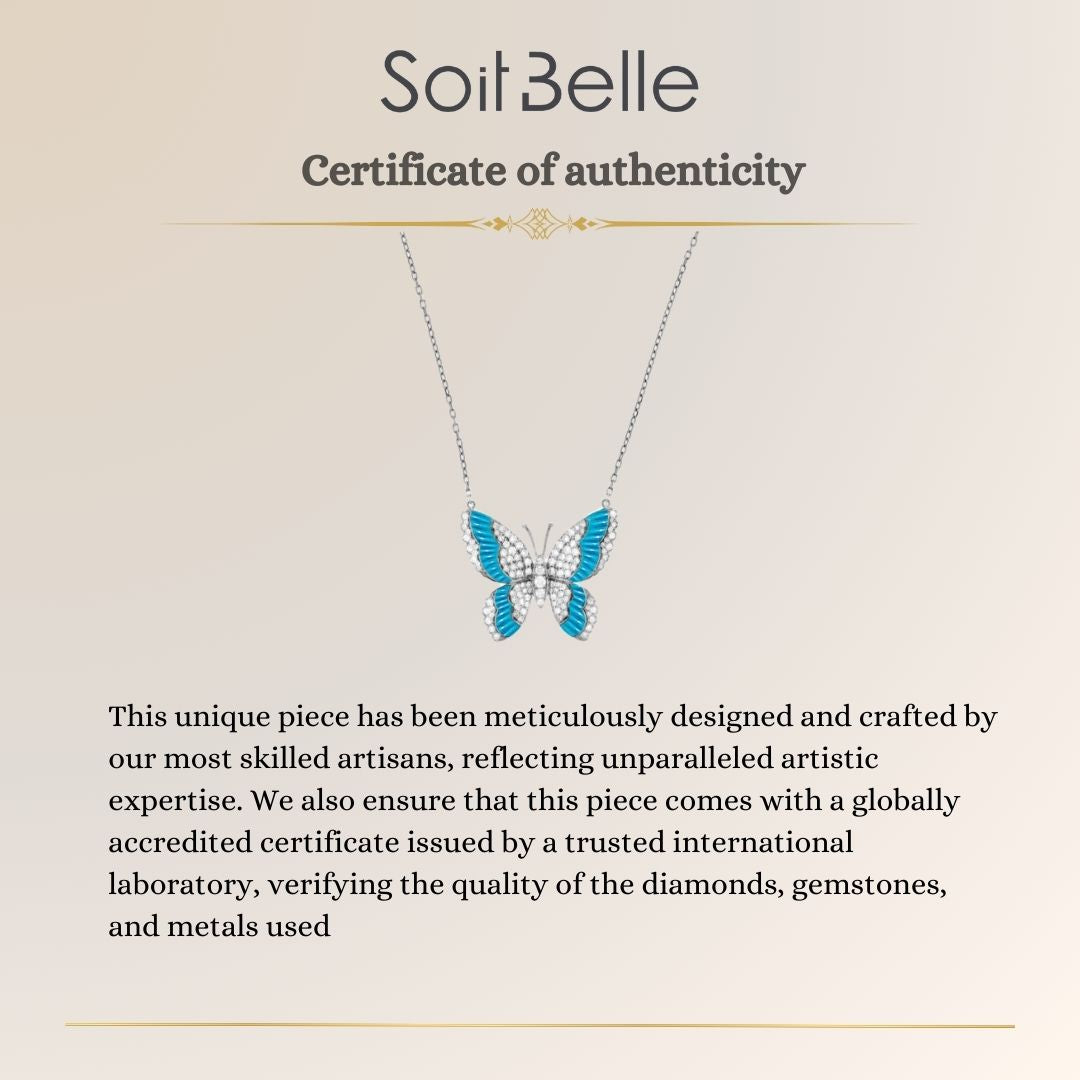 White Gold Butterfly Pendant
